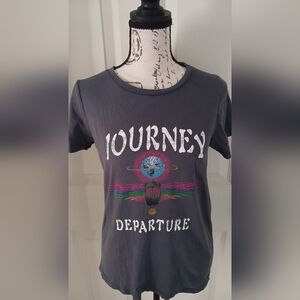 5/$25 Gray Journey Departure Graphic T-Shirt